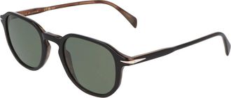 Eyewear by David Beckham Retro Ronde Zonnebrillen Collectie - unisex - Zonnebrillen - Bruin - 50 MM - Accessoires
