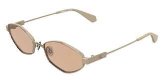 Calvin Klein Jeans CKJ26222S 771 Womens Sunglasses Gold Size 55