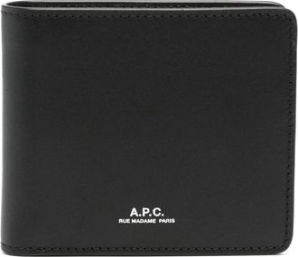 A.P.C. London 2.0 Wallet - Heren - Portefeuilles - Zwart - ONE Size - Leer - Accessoires