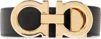 Ferragamo Omkeerbare riem - Heren - Riemen - Zwart - 95 CM - Leer - Accessoires