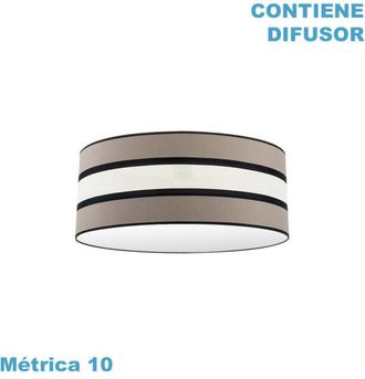 Fabrilamp Pantalla Colgante Karla M10 Topo/beis 60dx60dx23h Difusor Incluido