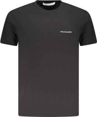 Trussardi Mens Short Sleeve Crew Neck Tshirt - Dark Grey Cotton - Size Small