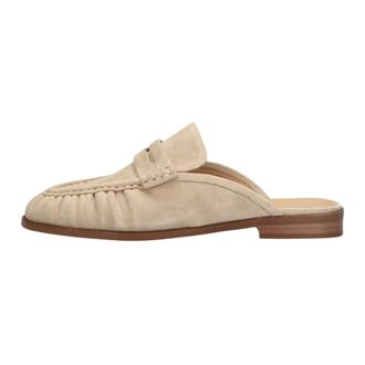 Stefano Lauran Schoenen, Dames, Beige, 37 EU, Leer, Dk 2806 Loafers