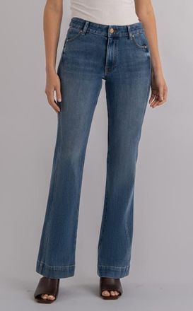 Kut from the Kloth Natalie Paneled High Waist Bootcut Jeans in Alliance at Nordstrom, Size 12