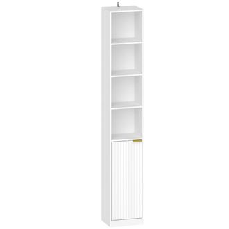 HOMCOM Estanter&iacute;a para libros 30x24x182 cm blanco