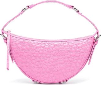 by FAR Fuchsia Leren Schoudertas - Dames - Handtassen - Roze - ONE Size - Tassen