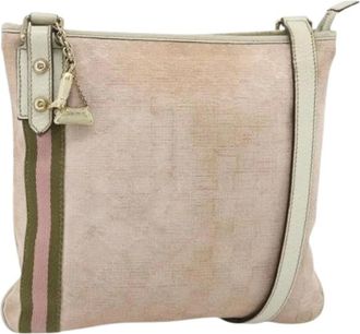 Gucci Pre-owned Cross Body Bags, female, Pink, Size: ONE SIZE Pre-owned Vintage Shoulder Bag