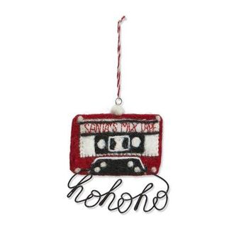Tag Hohoho Mix Tape Christmas Ornament Red Wool Holiday Decor at Nordstrom