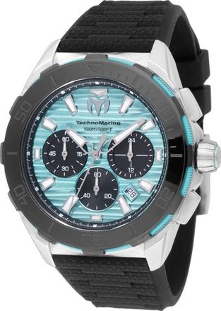 Technomarine Seven Seas GMT Chronograph Cyan and Black Dial Mens Watch TM-725021