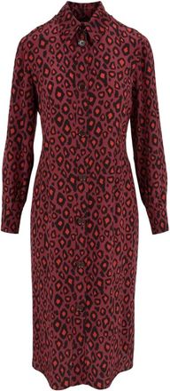 Aspesi Macbordeaux Jurk - Dames - Shirt Kleedjes - Rood - M - Katoen - Kleedjes