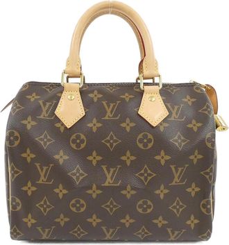 Louis Vuitton Brown Coated Canvas Boston Bag (Pre-Owned)