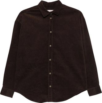 MC2 Saint Barth Camisa de pana con logotipo bordado - Blouses & Shirts - Mujer - Marr&oacute;n - XS