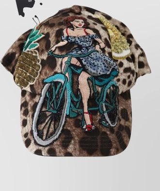 Dolce & Gabbana leopard-print baseball cap