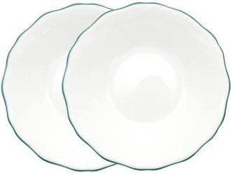 Twig New York Amelie Set of 2 Soup & Pasta Bowl in Forest Green at Nordstrom