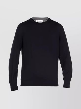 Brunello Cucinelli versatile ribbed crew neck sweater