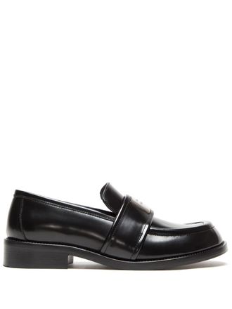 Acne Studios 30mm brushed leather loafers - unisex - Calf Leather/Calf Leather/Calf Leather - 39 - Black