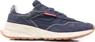 Dsquared2 Suede Panel Sneakers With Lace-Up Fastening