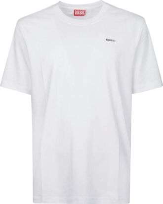Diesel Tops, Heren, Wit, M, Katoen, T-Adjust Met T-Shirt