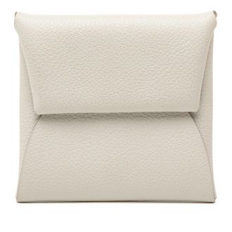 Herm&egrave;s Gray Epsom Leather Coin Purse/Coin Case (Pre-Owned)