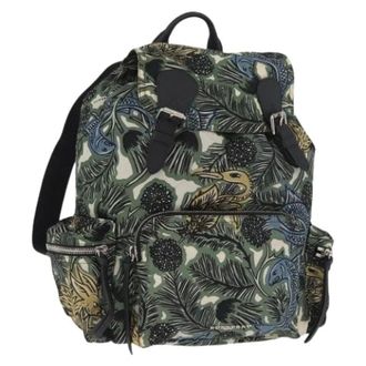Burberry Pre-owned Backpacks, female, Green, Size: ONE SIZE Pre-owned Vintage Backpack