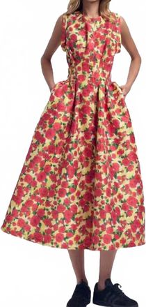 Kika Vargas Mette Dress In Red Rose