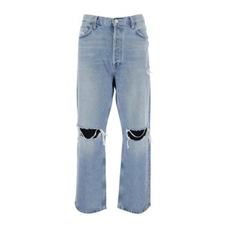A Gold E Jeans, Heren, Blauw, W31, Katoen, 90s Jean