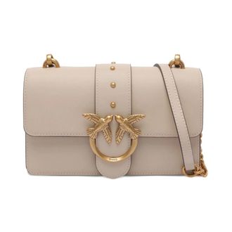 Pinko Mini Love One Schoudertas - Dames - Schoudertassen - Beige - ONE Size - Nylon - Tassen