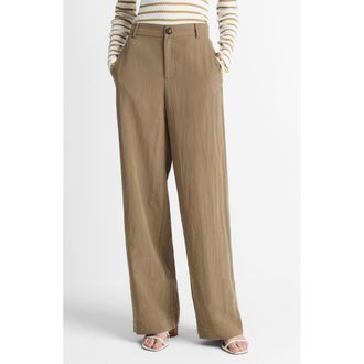 Vince Relaxed Wide Leg Pants in Tapenade at Nordstrom Rack, Size 12