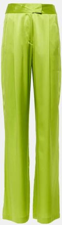The Sei High-rise silk satin wide-leg pants