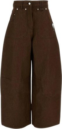 Simone Rocha Wide Jeans - female - Simone Rocha - Wide Jeans - Brown - 2XS - Jeans