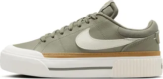 Nike Womens Court Legacy Lift Shoes in Green | DM7590-300