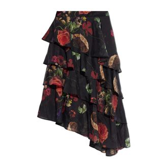 AllSaints Midi Skirts, female, Black, Size: 2XS Caya Skirt