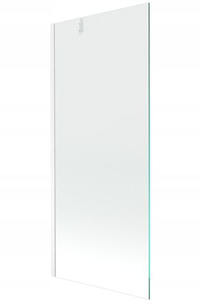 Desconocido Desconocido - Mampara De Ba&ntilde;era 1 Hoja Vidrio Transparente, 80x150 Cm, Perfil Cromo