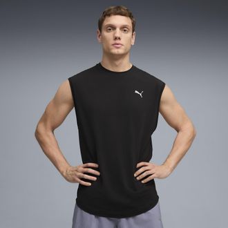 Puma Canotta senza maniche Run coolCELL da uomo, Abbigliamento, Nero, XXL