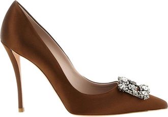 Roger Vivier Heels - Dames - Pumps - Bruin - 36 EU - Schoenen