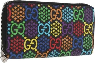 Gucci Pre-owned Wallets, female, Multicolor, Size: ONE SIZE Pre-owned Canvas Wallet