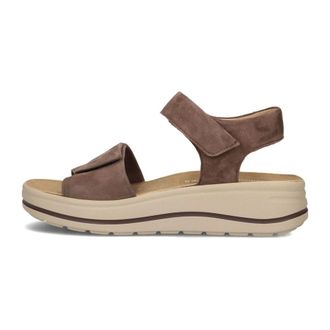Hartjes Schoenen, Dames, Beige, 40 EU, Su&egrave;de, Woogie Flat Sandalen