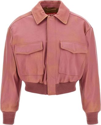Diesel L-Avia Jacket - Dames - Bomber jackets - Roze - XS - Katoen - Jassen