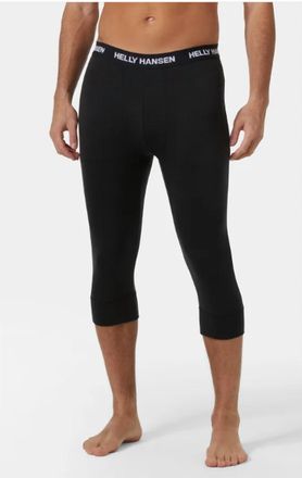 Helly Hansen Mens Lifa Merino Midweight 3/4 Pant In Black