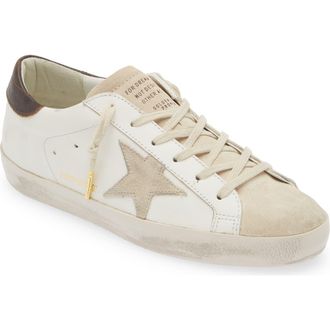 Golden Goose Super-Star Low Top Sneaker in White/Pearl at Nordstrom, Size 11Us