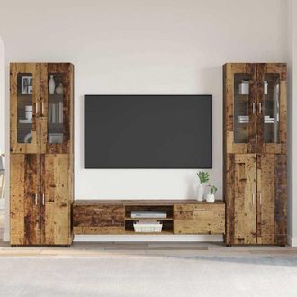 vidaXL vidaXL Set mobile TV con porta FLORIN Legno vecchio Legno multistrato