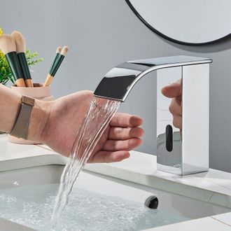 OEM Grifo De Ba&ntilde;o Autom&aacute;tico Sin Contacto, Grifo De Lavabo De Lat&oacute;n A Pilas Activado Por Movimiento Sin Necesidad De Usar Las Manos, Con Caja De Control (
