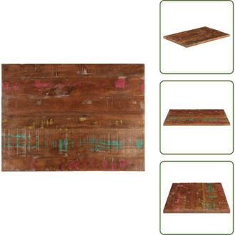 vidaXL Tavolo in legno di mango - vidaXL Piano Tavolo 80x60x2,5 cm Rettangolare in Massello di Recupero - Tavolo in legno di pino