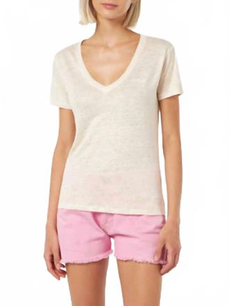 MC2 Saint Barth Eloise Linen Tee In Off White