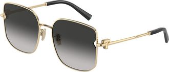 Tiffany & Co. TF3105D Asian Fit 6021S4 Womens Sunglasses Gold Size 58