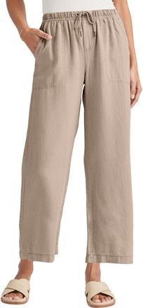 Splendid Angie Crop Wide Leg Pants in Fawn at Nordstrom, Size X-Small