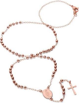 HMY Jewelry Rosary Necklace in Rose at Nordstrom Rack