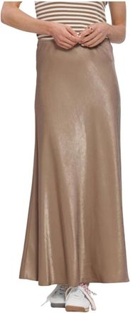Moss Copenhagen Rokken, Dames, Bruin, S, Linnen, Nicolette Ullas Skirt