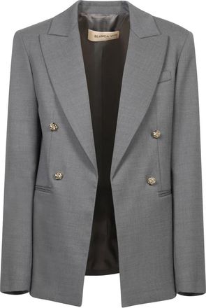 Stand Studio Gorizia 9034 Jacket - Dames - Blazers - Grijs - XL - Leer - Jassen