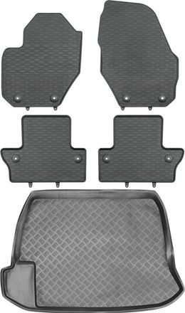 OEM Juego De Alfombrillas De Goma Para Coche Y Alfombrilla Para Maletero Para Volvo S60 Ii Sed&aacute;n (2010-2018)